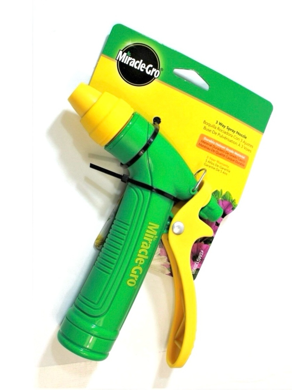 NWT Miracle-Gro Green and Yellow Garden Hose Nozzle